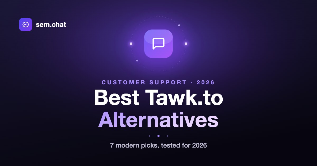 Best Tawk.to Alternatives in 2026 - We Tested 7