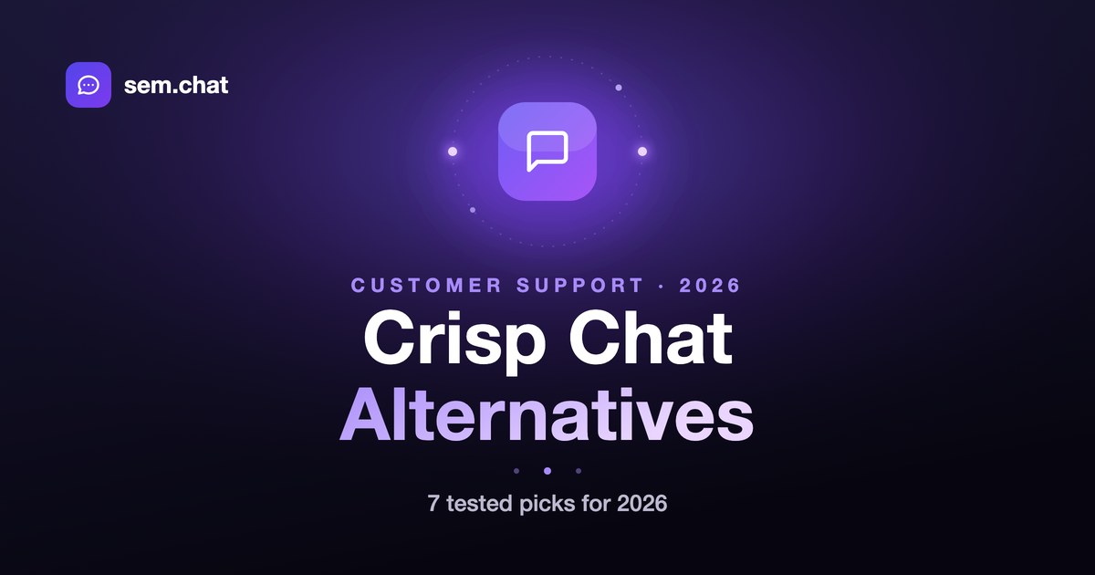 Crisp Chat Alternatives in 2026 - We Tested 7
